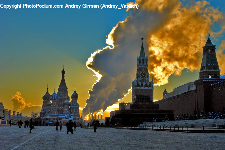 Architecture, Tower, Spire, Steeple, Downtown, Plaza, Town Square