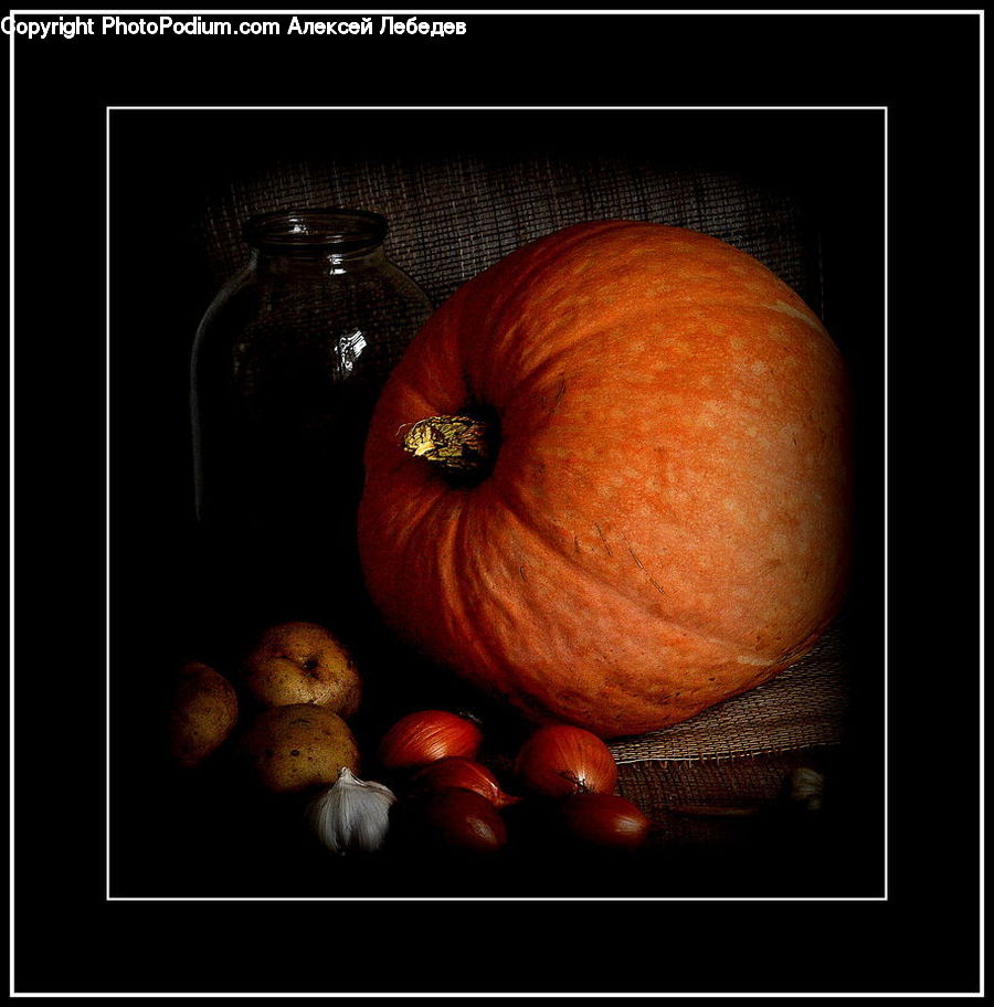 Pumpkin, Squash, Vegetable, Onion, Produce, Shallot, Food