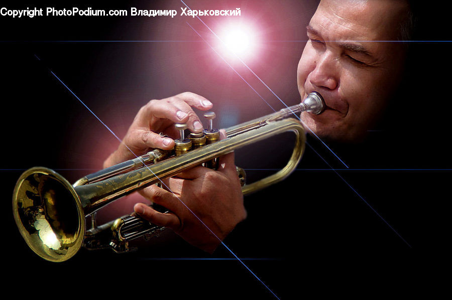 People, Person, Human, Brass Section, Flugelhorn, Horn, Musical Instrument