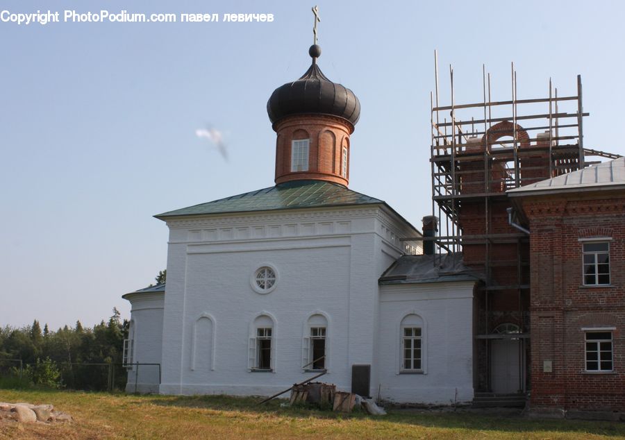 Architecture, Bell Tower, Clock Tower, Tower, Construction, Scaffolding, Spire