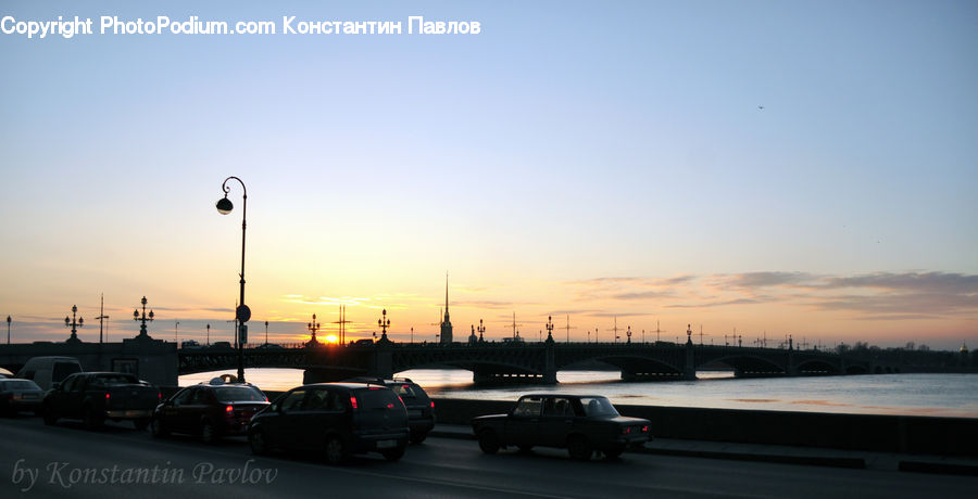 Parking, Parking Lot, Automobile, Car, Vehicle, Dusk, Outdoors