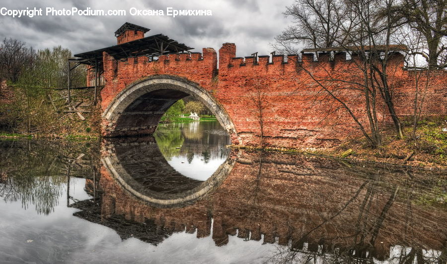 Castle, Ditch, Fort, Moat, Architecture, Canal, Outdoors