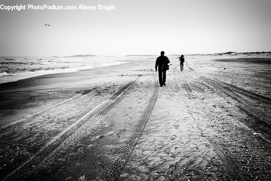 Outdoors, Sand, Soil, Silhouette, Beach, Coast, Sea