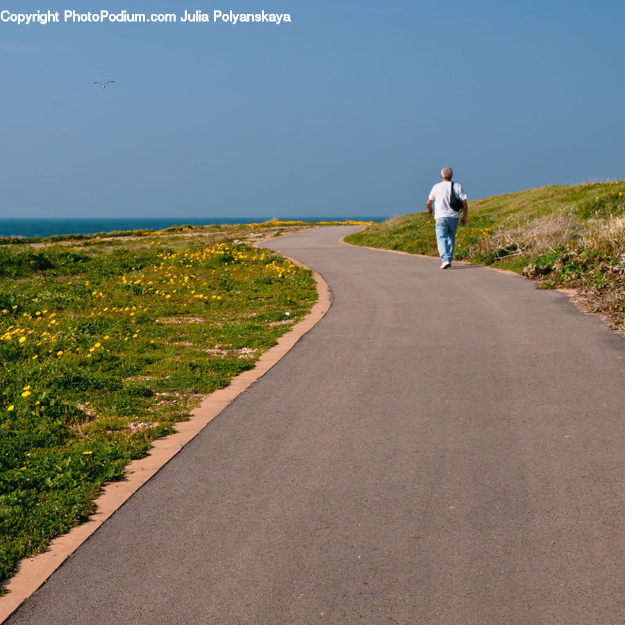 Dirt Road, Gravel, Road, Exercise, Fitness, Jogging, Field