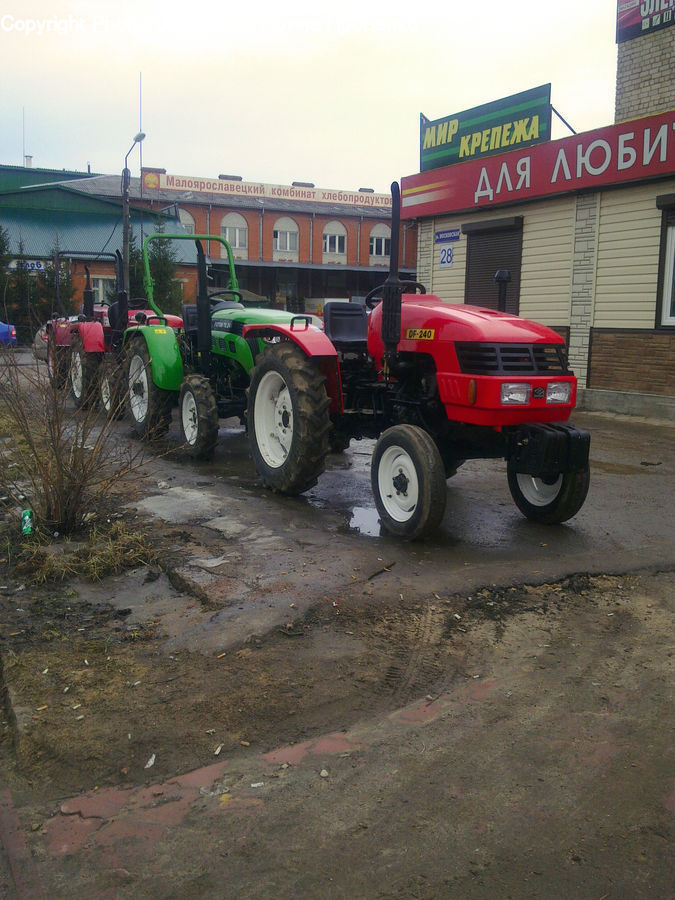 Tractor, Vehicle, Soil, Dirt Road, Gravel, Road, Car
