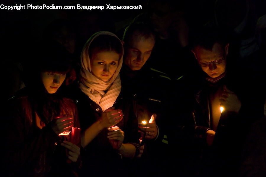 Vigil, People, Person, Human, Glass, Candle, Glasses