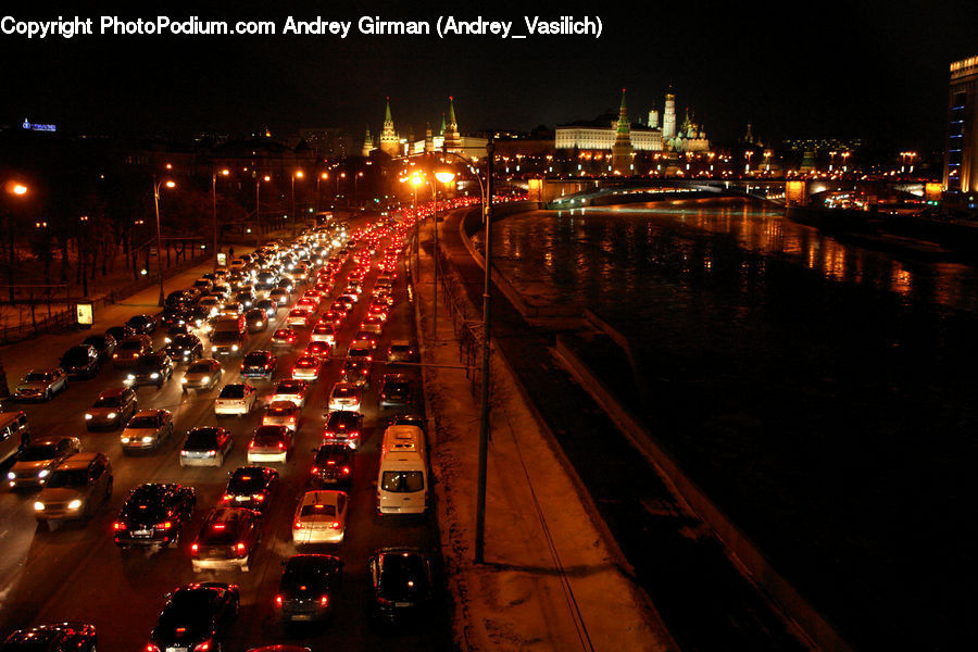 Automobile, Car, Vehicle, Traffic Jam, Cab, Taxi, Transportation