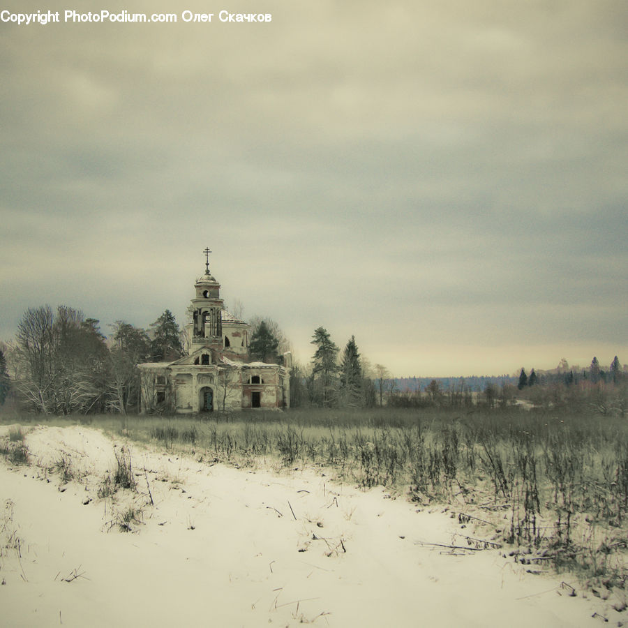 Architecture, Mansion, Building, House, Housing, Villa, Bell Tower