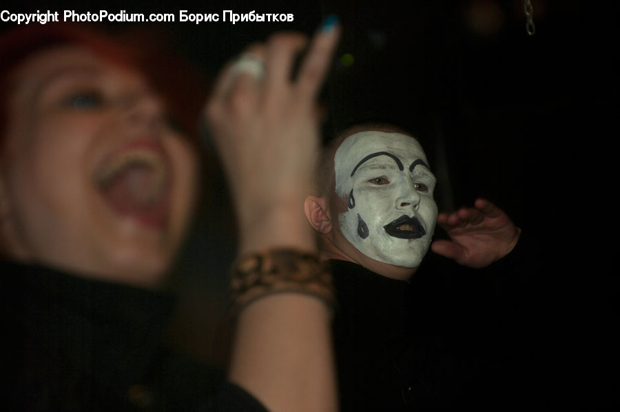 People, Person, Human, Clown, Performer, Mime, Finger