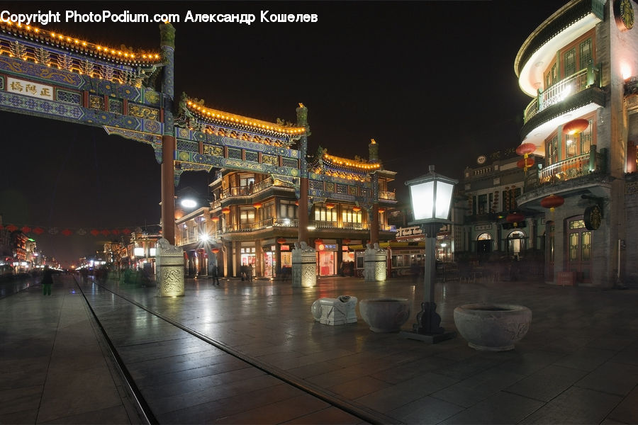 Architecture, Downtown, Plaza, Town Square, Boardwalk, Path, Pavement