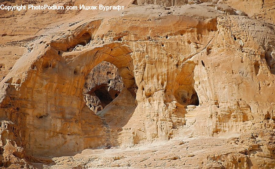 Cave, Mesa, Outdoors, Cliff, Hole, Ancient Egypt, Ground
