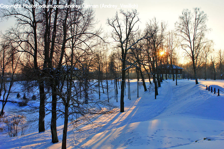 Landscape, Nature, Scenery, Arctic, Snow, Winter, Dawn