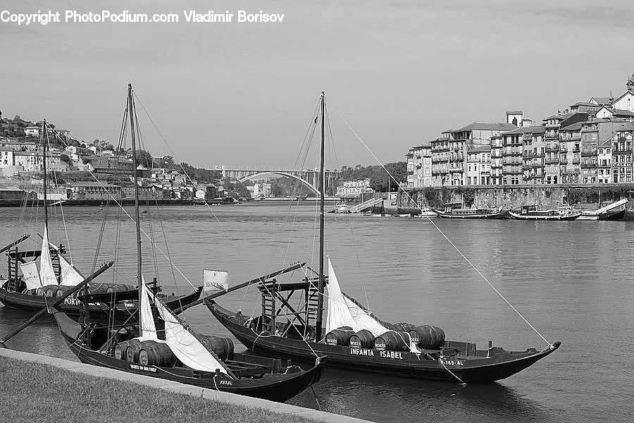 Boat, Watercraft, Bridge, Dinghy, Sailboat, Vessel, Waterfront