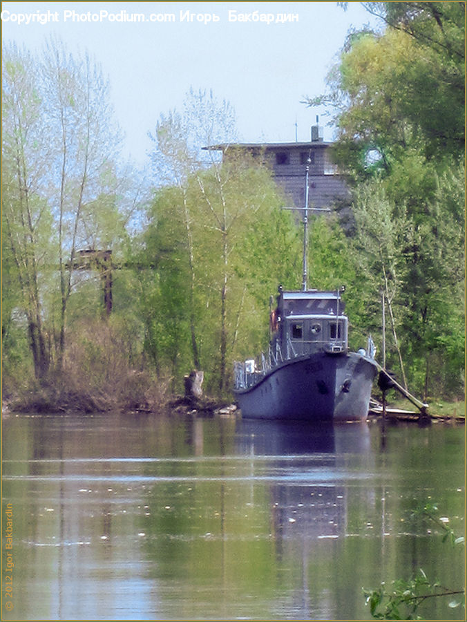 Canal, Outdoors, River, Water, Boat, Watercraft, Algae