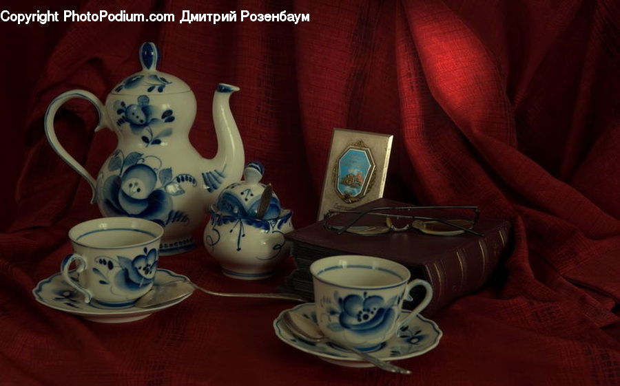 Coffee Cup, Cup, Pot, Pottery, Teapot, Art, Porcelain