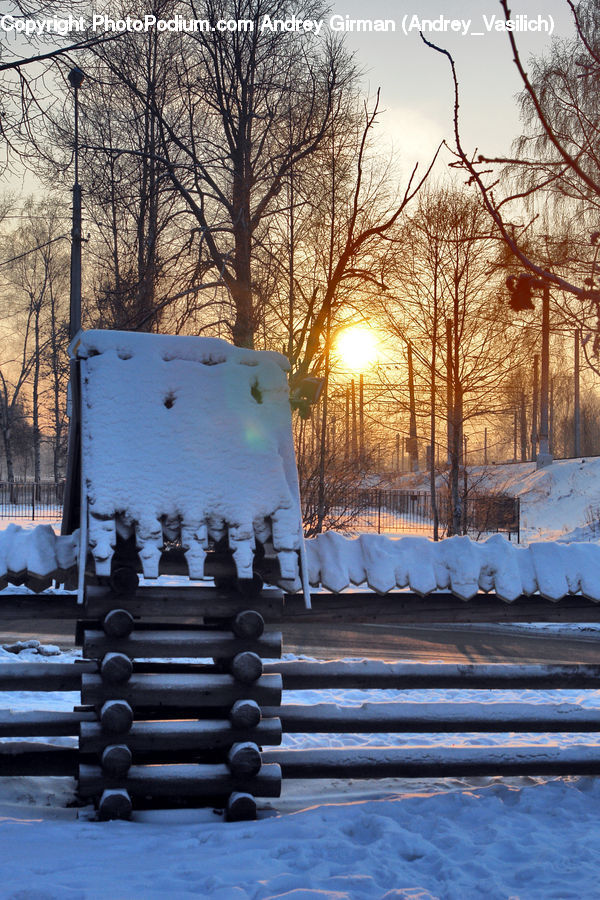 Lumber, Park Bench, Landscape, Nature, Scenery, Engine, Machine