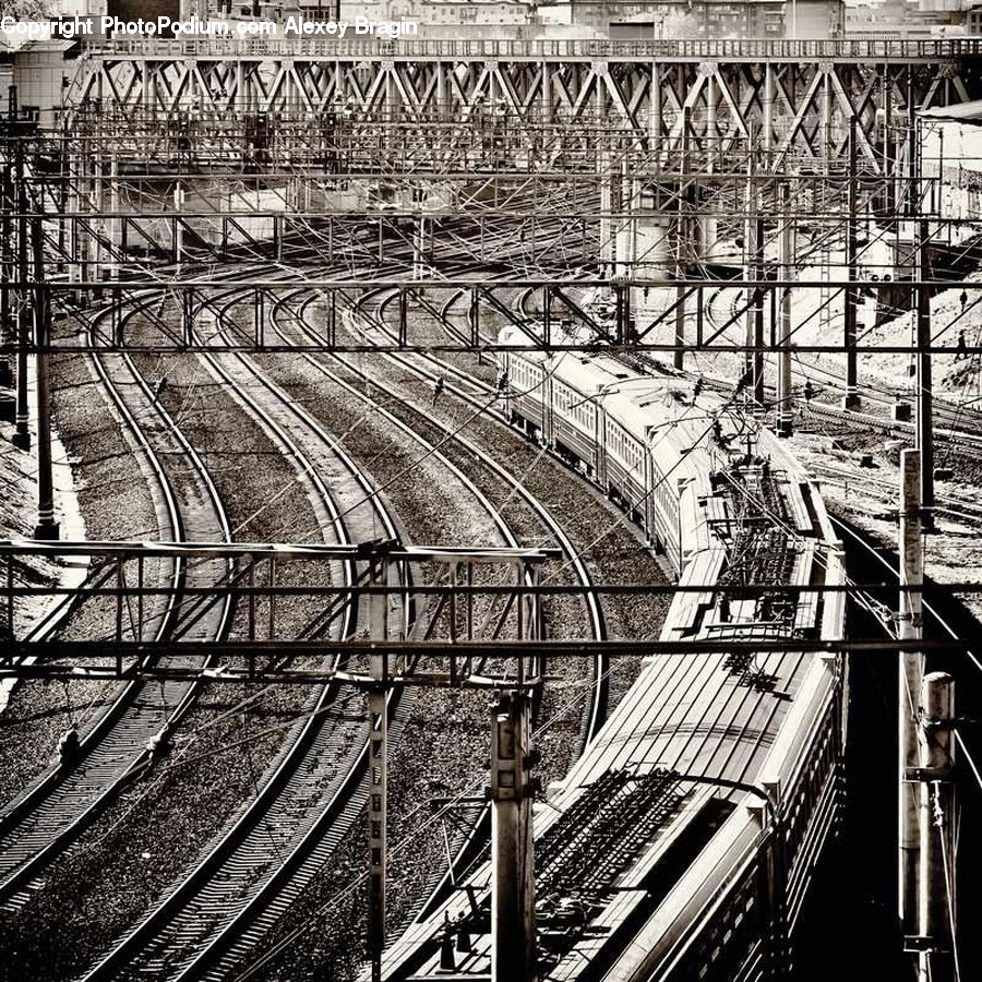 Rail, Train Track, Construction, City, Downtown, Urban, Coaster
