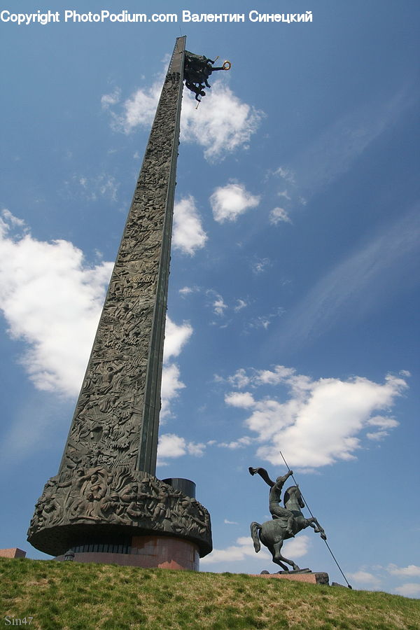 Column, Monument, Obelisk, Art, Sculpture, Statue, Architecture