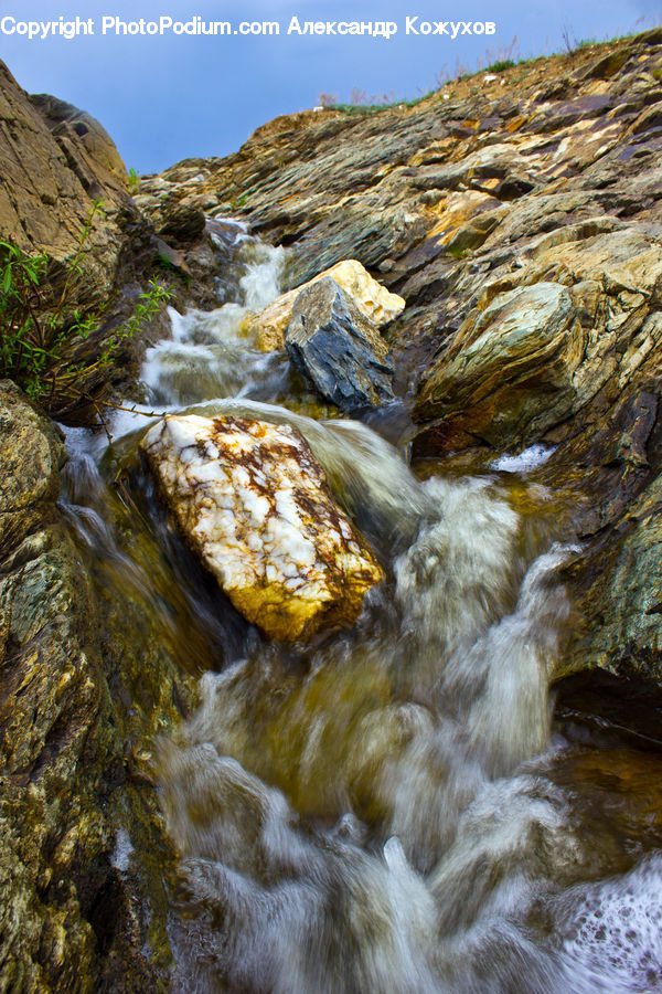 Creek, Outdoors, River, Water, Rock, Forest, Jungle