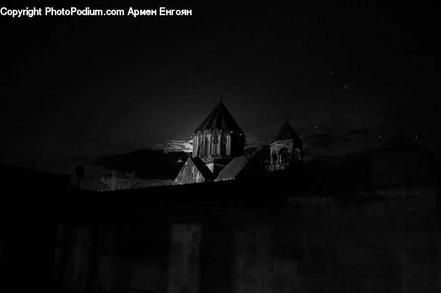 Architecture, Church, Worship, Building, Cottage, Housing, Night