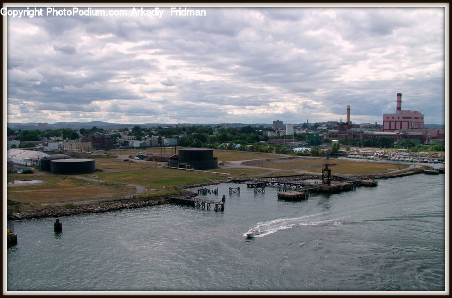 Harbor, Port, Waterfront, Landscape, Nature, Scenery, Aerial View