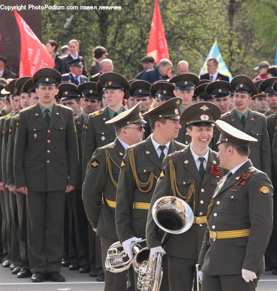 People, Person, Human, Military, Military Uniform, Soldier, Music Band