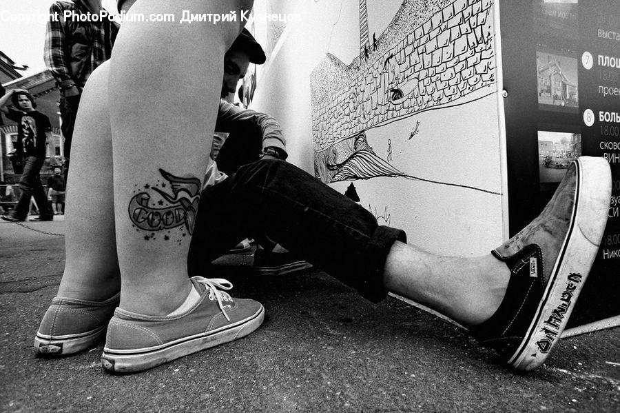 People, Person, Human, Footwear, Shoe, Tattoo, Clothing