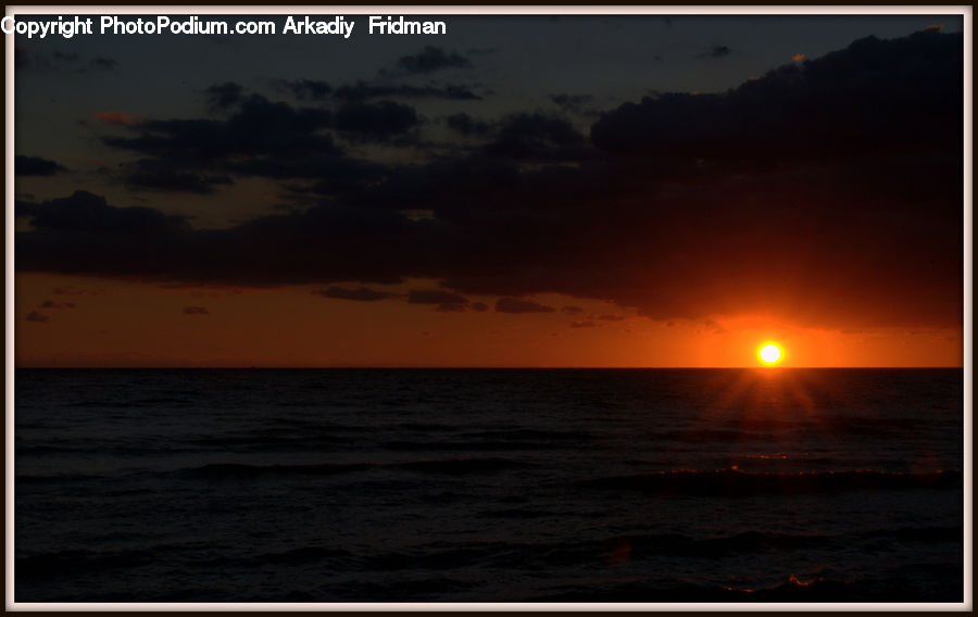 Sun, Beach, Coast, Outdoors, Sea, Water, Dawn