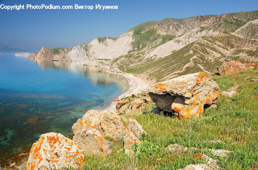 Promontory, Cliff, Outdoors, Tree Stump, Coast, Sea, Water
