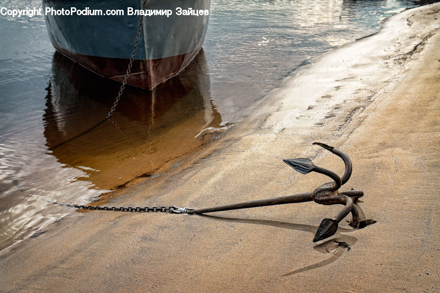 Boat, Dinghy, Ankle, Watercraft, Outdoors, Sand, Soil