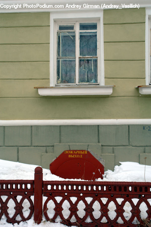 Balcony, Blizzard, Outdoors, Snow, Weather, Winter, Bench