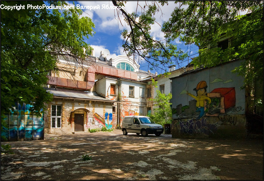 Art, Graffiti, Mural, Wall, Building, Housing, Villa