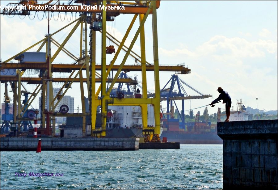 Dock, Port, Waterfront, Ferry, Freighter, Ship, Tanker