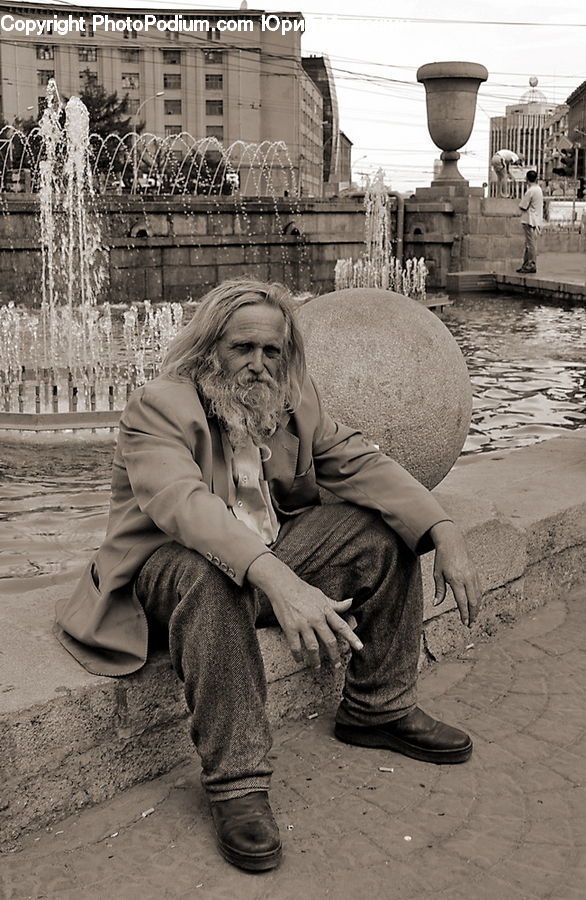 Human, People, Person, Fountain, Water, Performer, Female