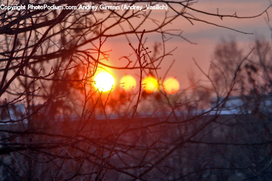 Dawn, Dusk, Red Sky, Sky, Sunrise, Sunset, Landscape