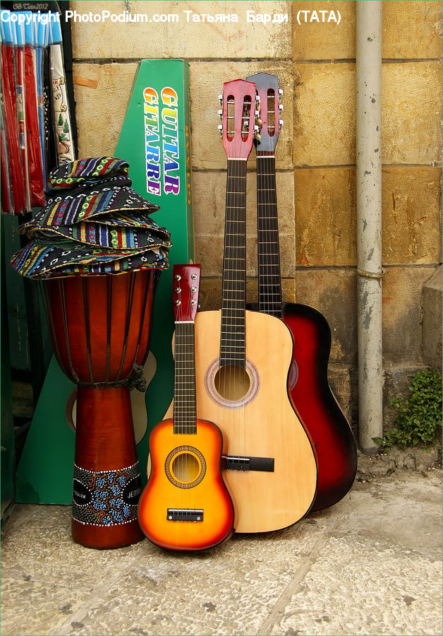 Guitar, Musical Instrument, Electric Guitar, Pot, Pottery, Shop, Bass Guitar