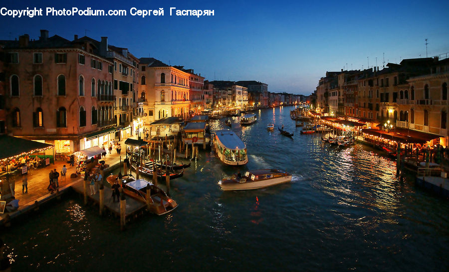 Boat, Gondola, Harbor, Port, Waterfront, Canal, Outdoors