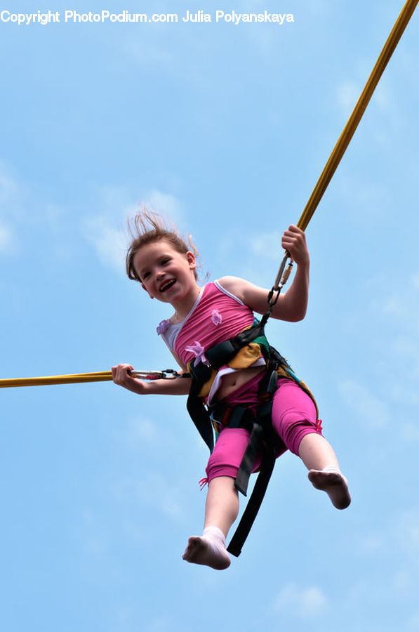 Adventure, Bungee, Rope, People, Person, Human, Female