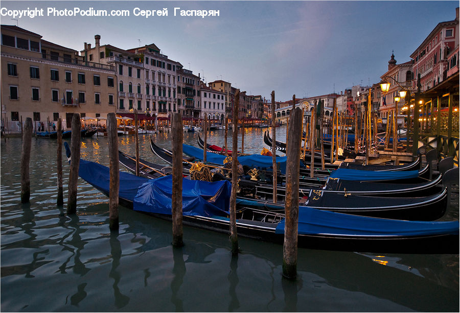 Boat, Gondola, Watercraft, Dock, Landing, Pier, Water