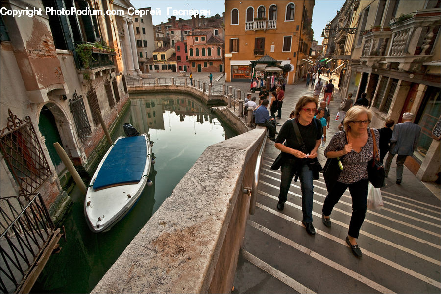 People, Person, Human, Boat, Gondola, Canal, Outdoors