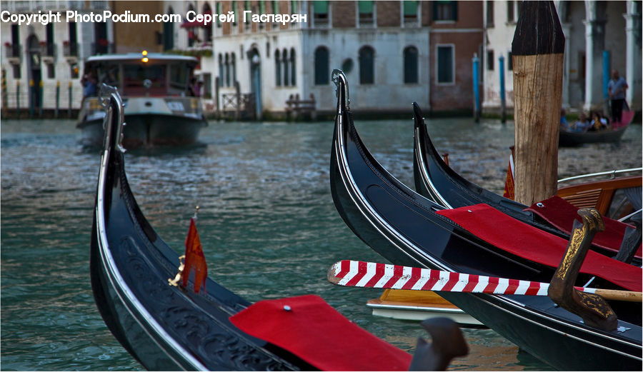 Boat, Gondola, Watercraft, Chair, Furniture, Dock, Landing
