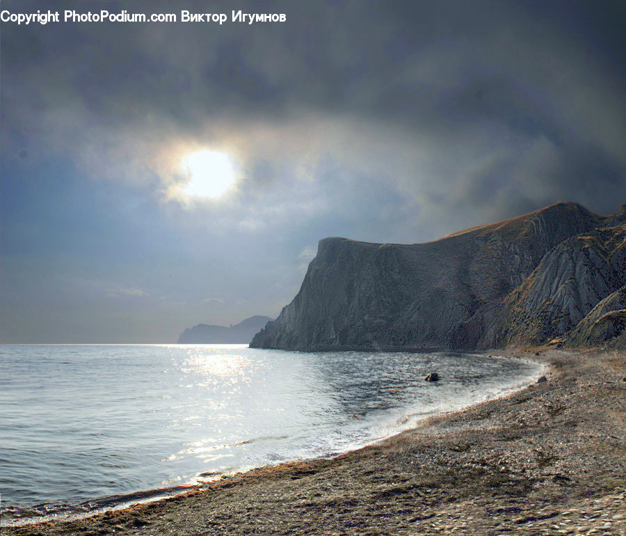 Cliff, Outdoors, Beach, Coast, Sea, Water, Promontory