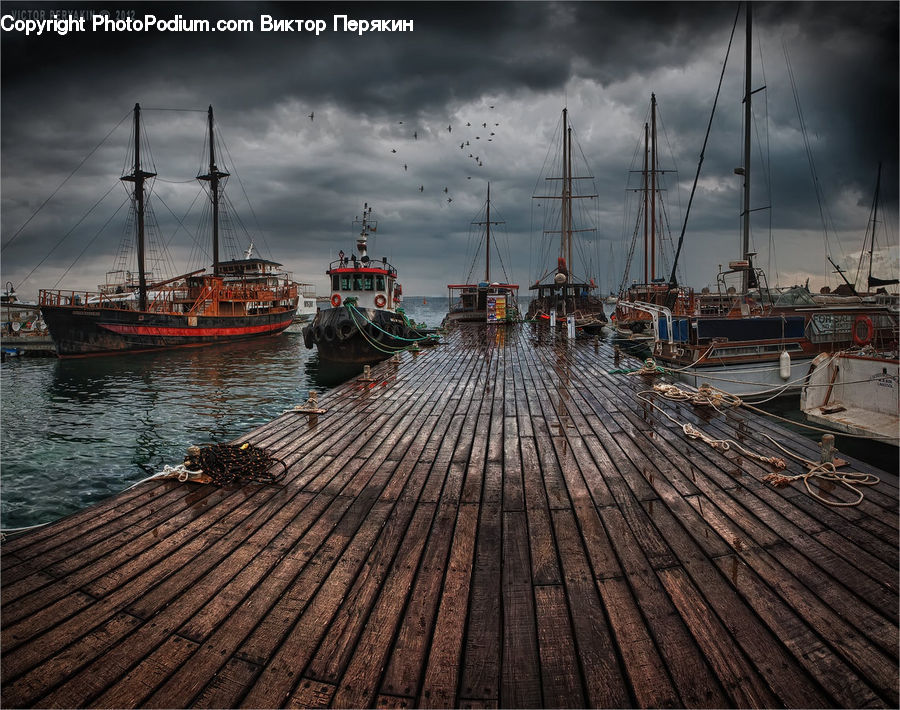 Dock, Port, Waterfront, Landing, Pier, Boat, Watercraft