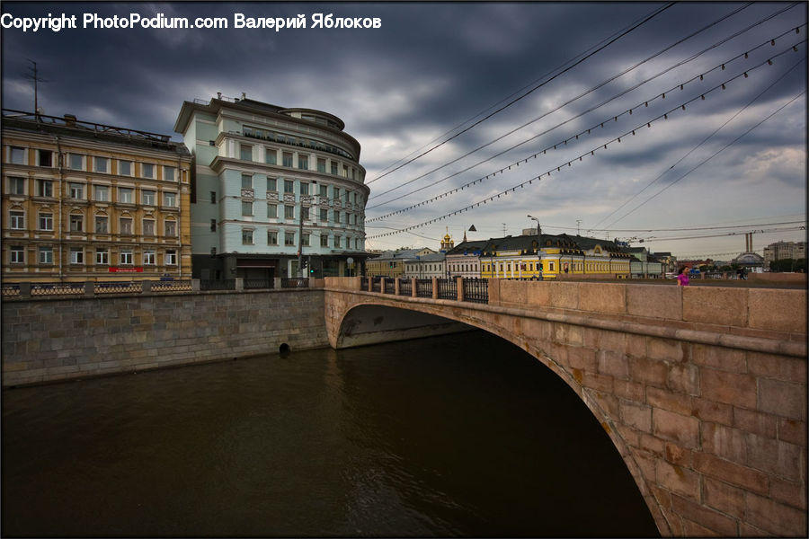 Boardwalk, Deck, Path, Sidewalk, Walkway, Apartment Building, Building