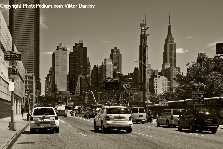 City, Downtown, Automobile, Car, Vehicle, Suv, Urban