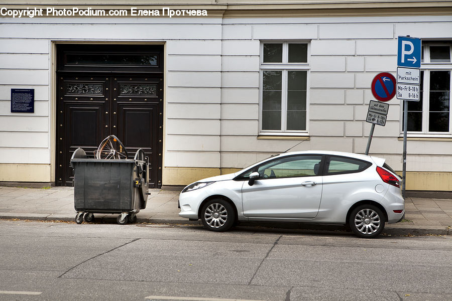 Automobile, Car, Coupe, Sports Car, Vehicle, Sedan, Building