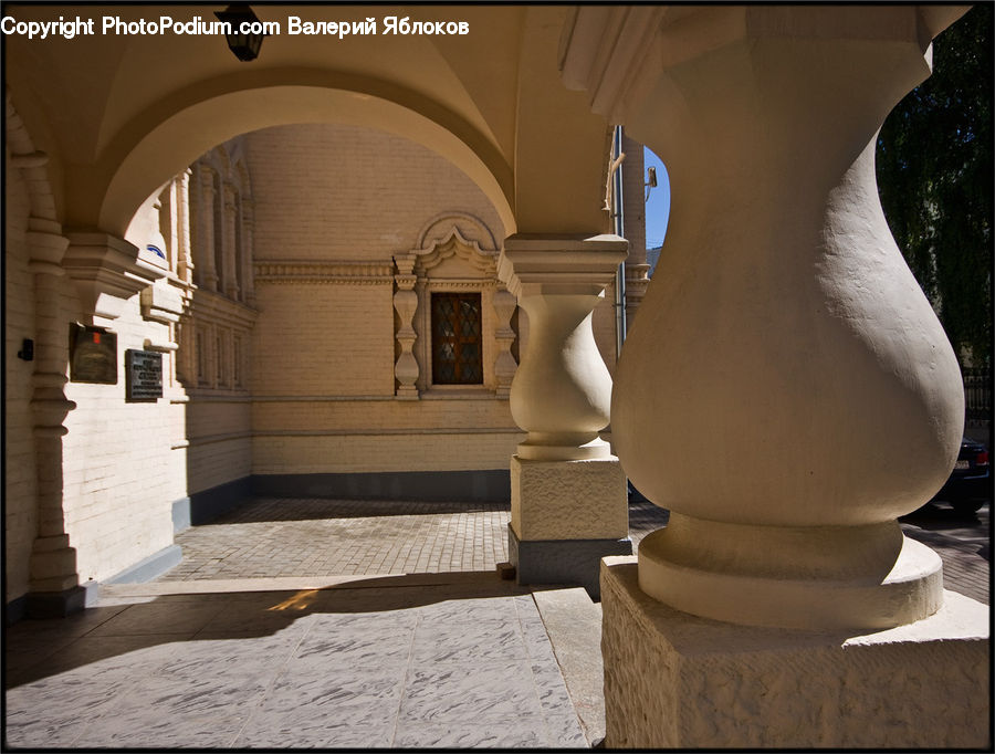 Pot, Pottery, Banister, Handrail, Staircase, Column, Pillar