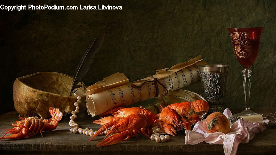Glass, Food, Lobster, Sea Life, Seafood, Goblet, Pot