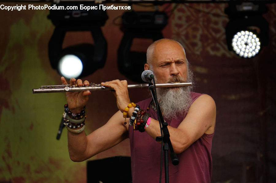 People, Person, Human, Flute, Musical Instrument, Tripod, Bassoon