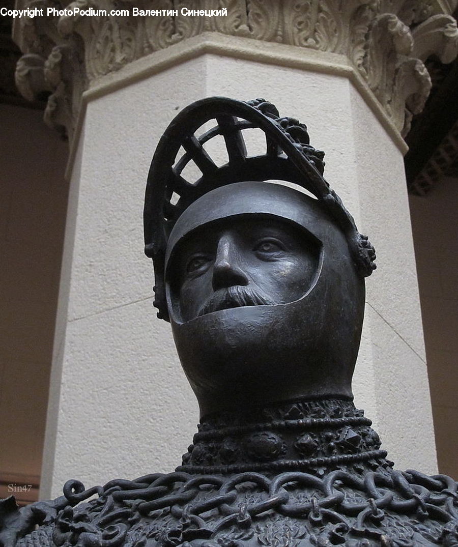 Bust, Figurine, Head, Column, Pillar, Art, Gargoyle
